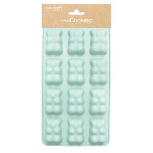 Moule à chocolat en silicone 12 oursons guimauve 4.5 x 2.5 c