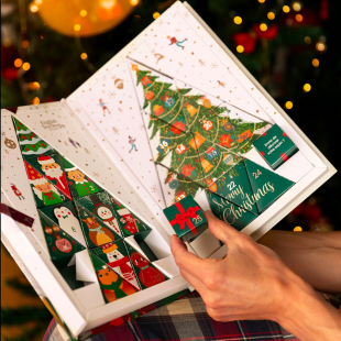 Calendrier de l'Avent Sapin de Noël 25 sachets pyramides - English Tea Shop