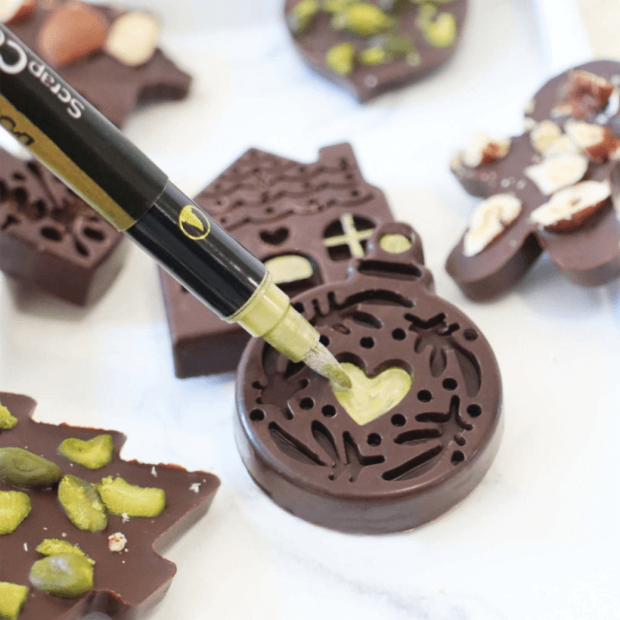 Feutre alimentaire double pointe doré – ScrapCooking