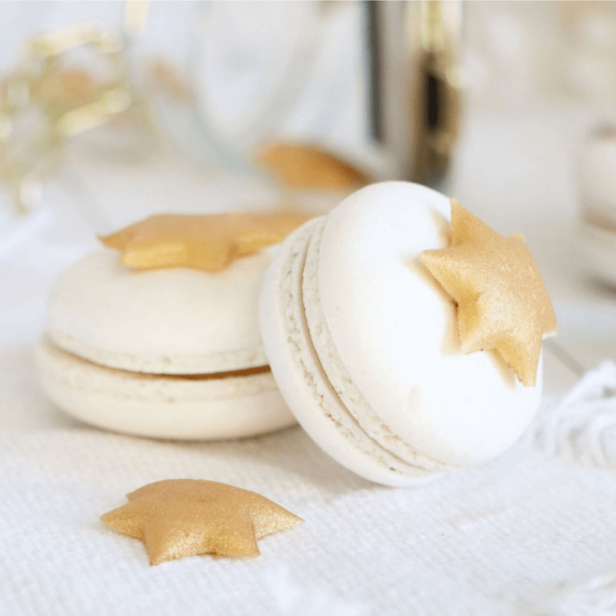 Déco étoiles dorées pâte d’amande 15 g – ScrapCooking