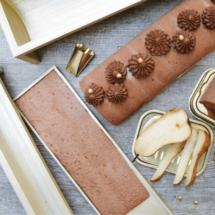 Tapis cuisson génoise bûche 30 x 8 cm – ScrapCooking