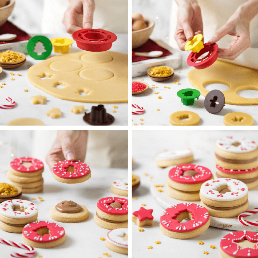 Lot d’emporte-pièces Linzer Noël – Décora