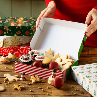 Boîte à biscuits Noël en carton – Décora Boîte à biscuits Noël en carton – Décora