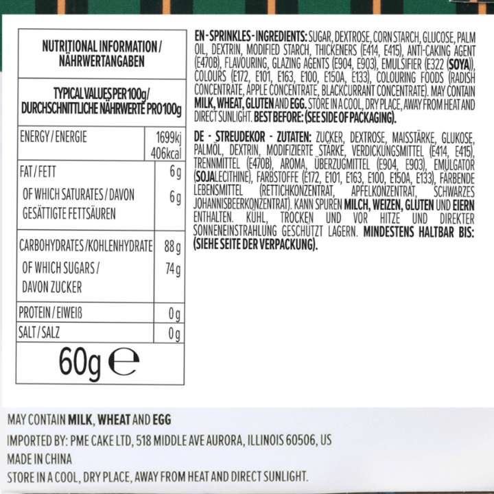 Décor Sprinkles Happy Holidays 60 g – PME