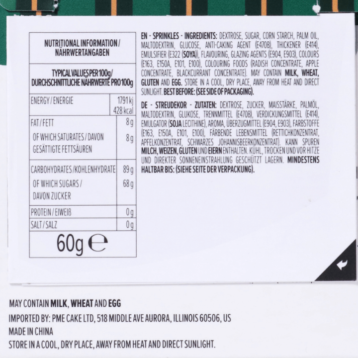 Décor Sprinkles 4 Tubes Joie Festive – PME