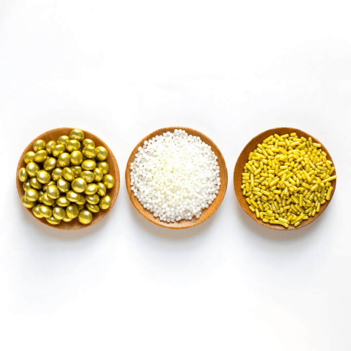 Décor Sprinkles Blanc et Or 85 g – Décora