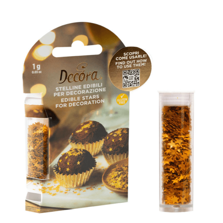 Décor Étoiles Dorées 1 g – Décora