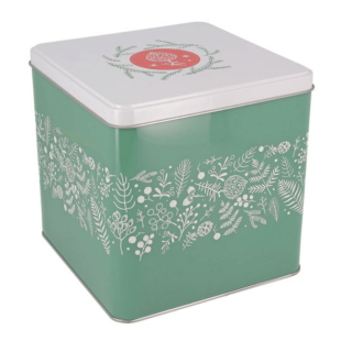 Boîte à biscuits Noël Houx métal – Patisdecor