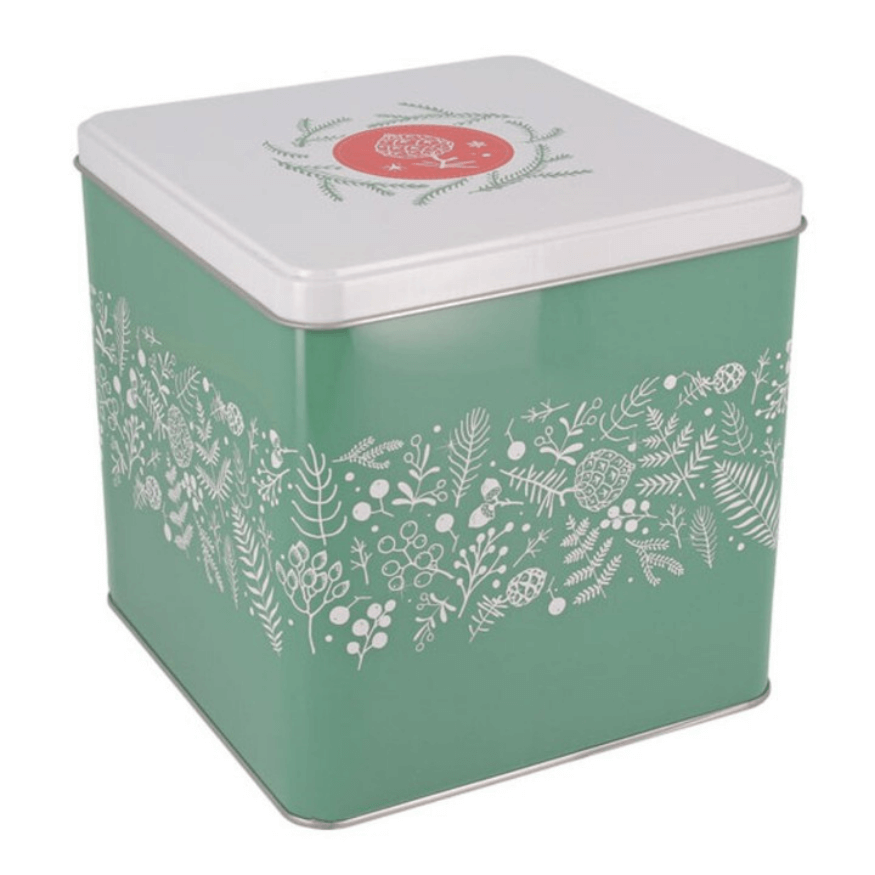 Boîte à biscuits Noël Houx métal – Patisdecor
