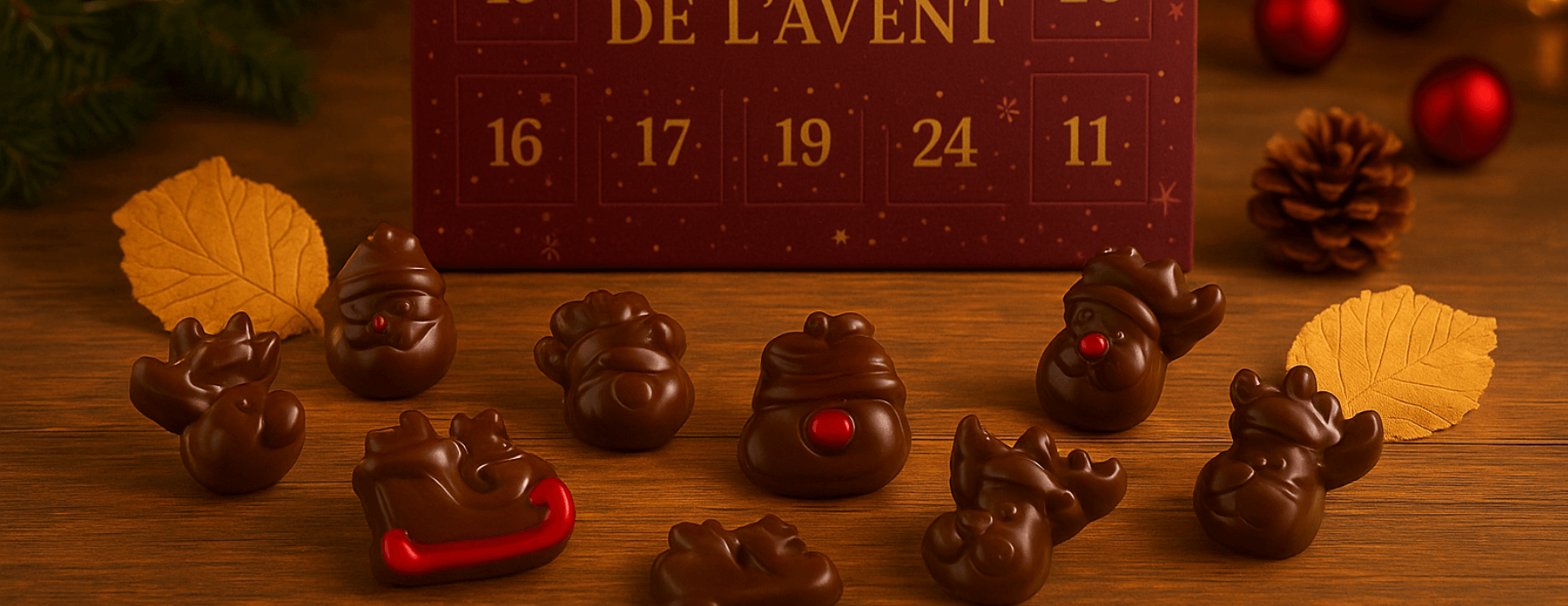 Calendrier de l'Avent maison au chocolat
