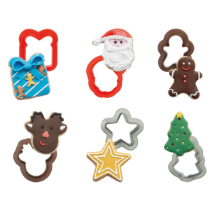 Set 6 mini emporte-pièces Noël – Décora | Alice Délice