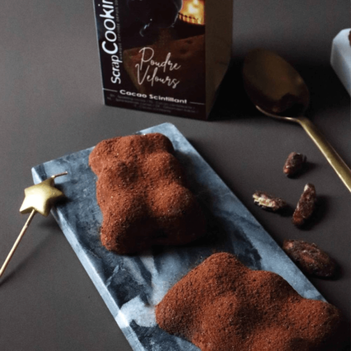 Poudre de velours cacao scintillant 80 g – ScrapCooking