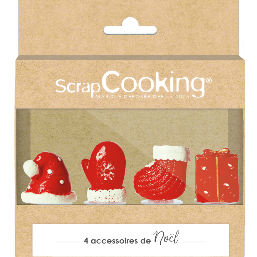 4 accessoires Noël plastique – ScrapCooking | Alice Délice
