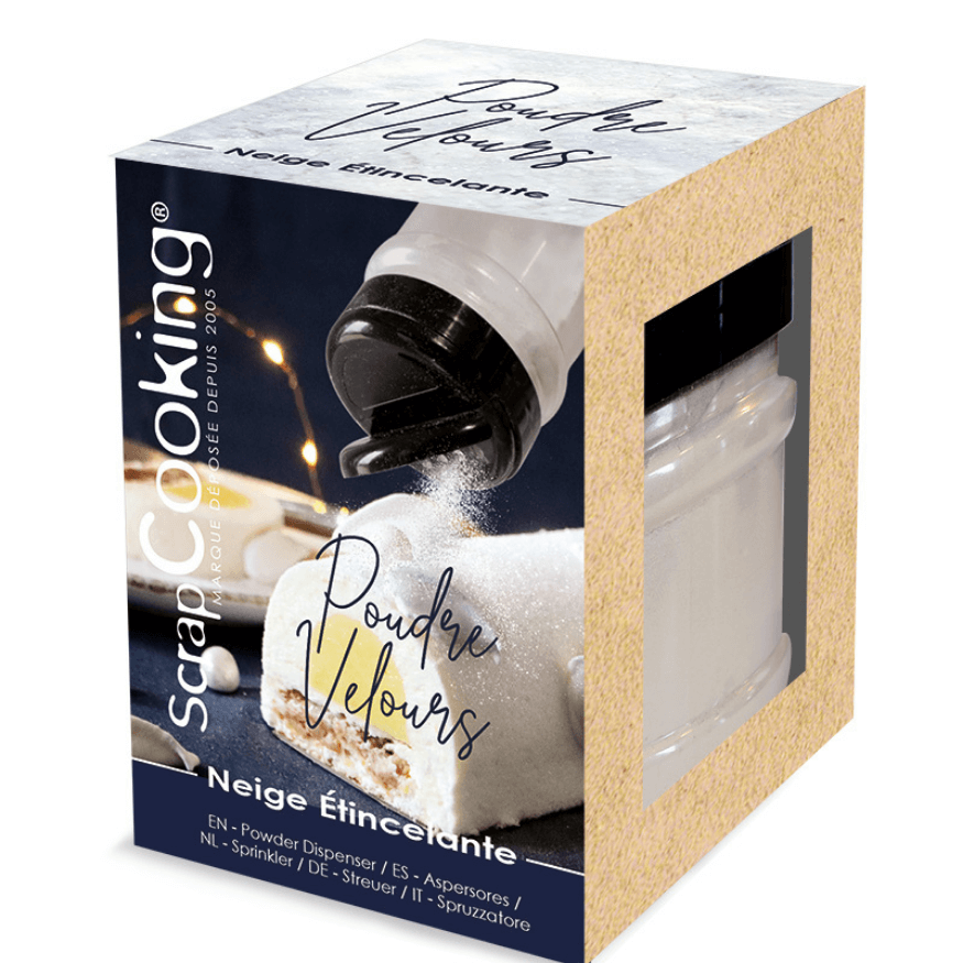 Poudre de velours Neige Étincelante 100 g – ScrapCooking
