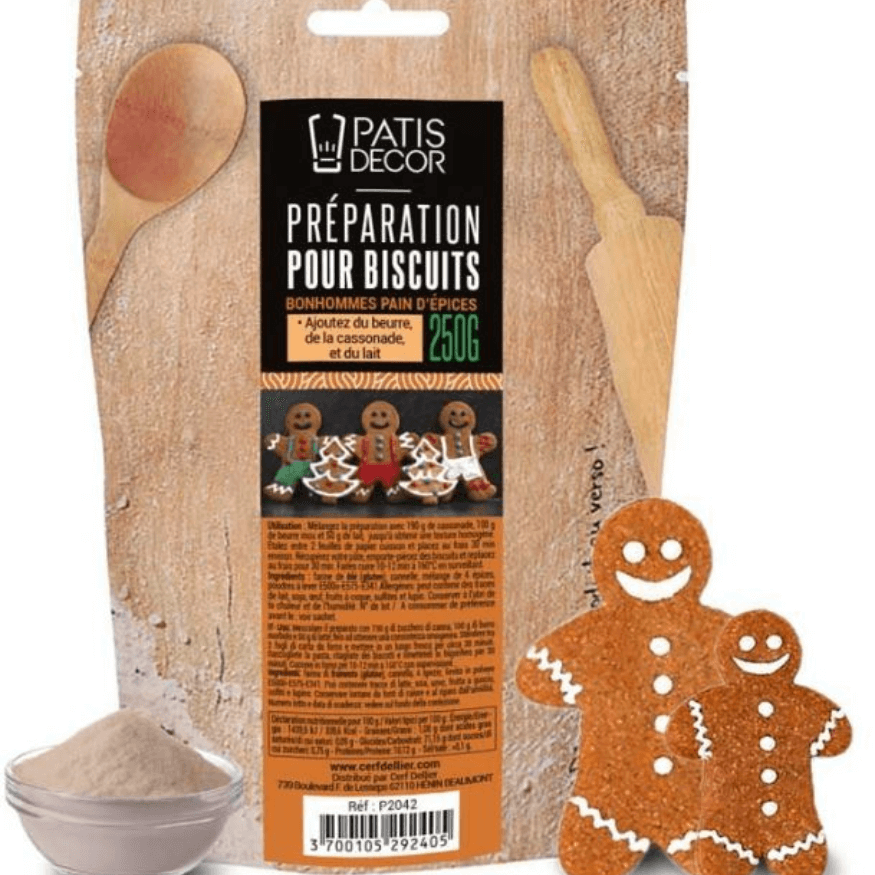Préparation sablés Épices de Noël 250 g – Patisdecor