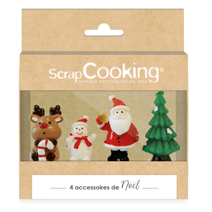 4 Accessoires Sweet Xmas (Noël) plastique – ScrapCooking