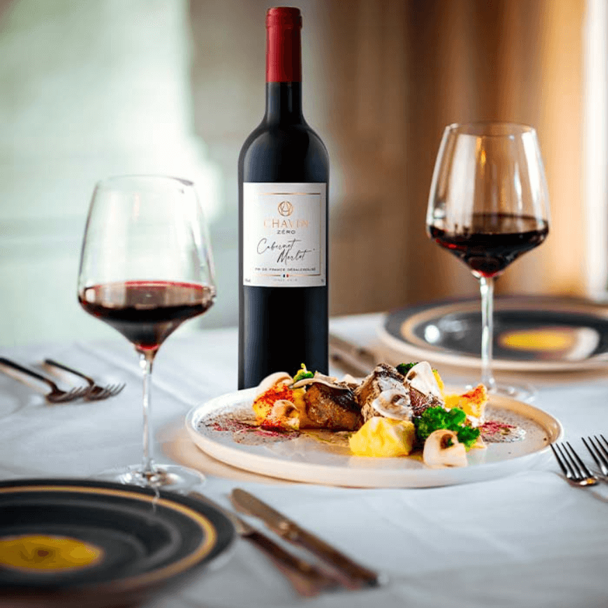 Cabernet Merlot désalcoolisé 75 cl – Chavin Zéro | Alice Délice