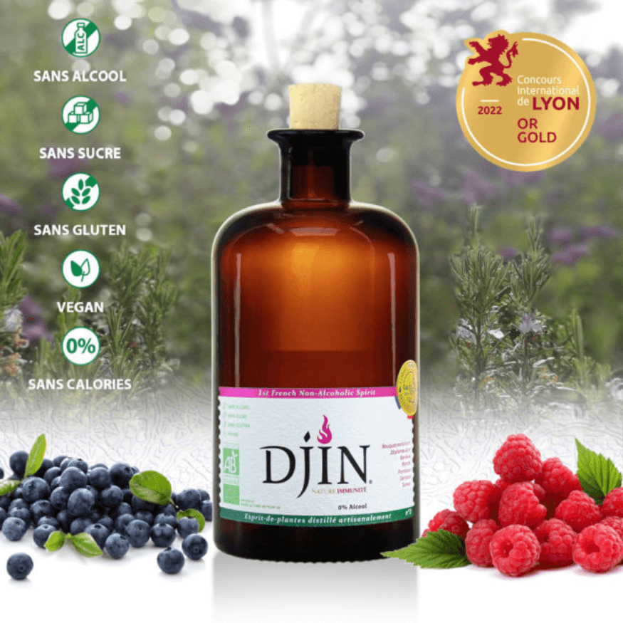 Spiritueux sans alcool Nature Immunité 50 cl – Djin | Alice Délice