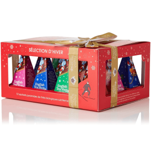 Coffret Prismes Hiver Rouge 12 sachets – English Tea Shop | Alice Délice