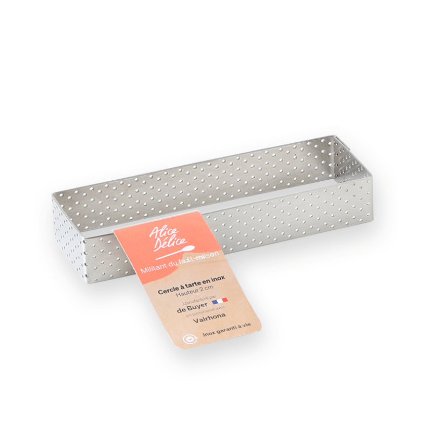 Cadre à tartelette inox 12x4 cm – Alice Délice