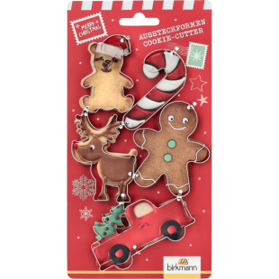 Set 5 emporte-pièces inox Noël – Birkmann | Alice Délice