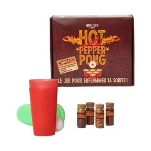 Coffret Hot Pepper Pong – Quai Sud | Jeu apéro épicé et fun | Alice Délice