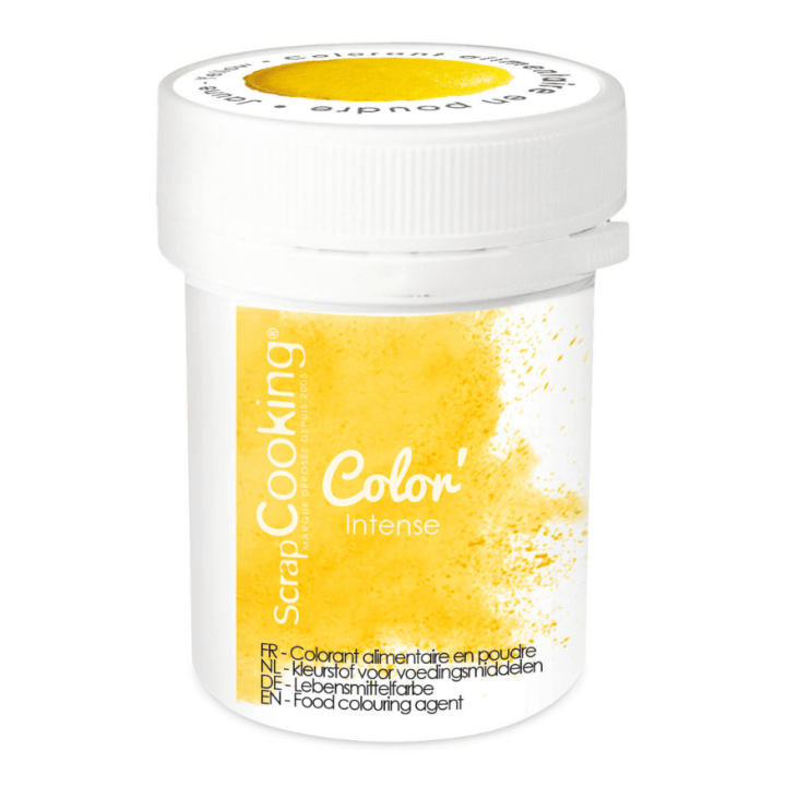 Colorant en poudre jaune 5 g ScrapCooking – Color Intense | Alice Délice