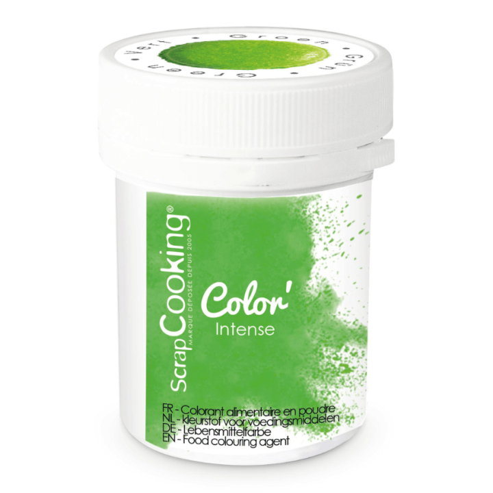 Colorant en poudre vert 5 g ScrapCooking – Color Intense | Alice Délice