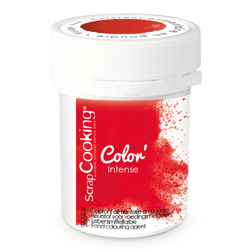 Colorant en poudre rouge 5 g ScrapCooking – Color Intense | Alice Délice