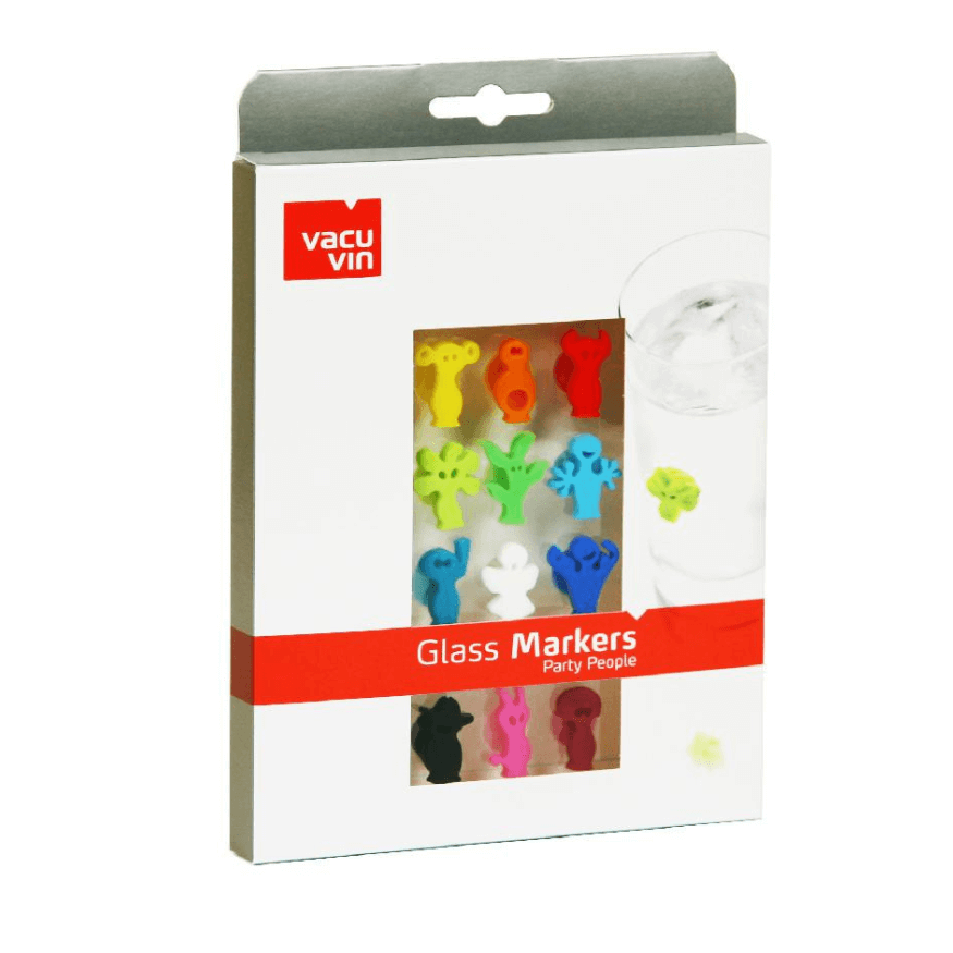 Set 12 marque-verres – Vacuvin | Pratique et convivial | Alice Délice