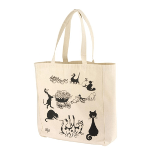 Tote bag Dubout 3 chats 40x35 écru – Winkler | Original & pratique | Alice Délice