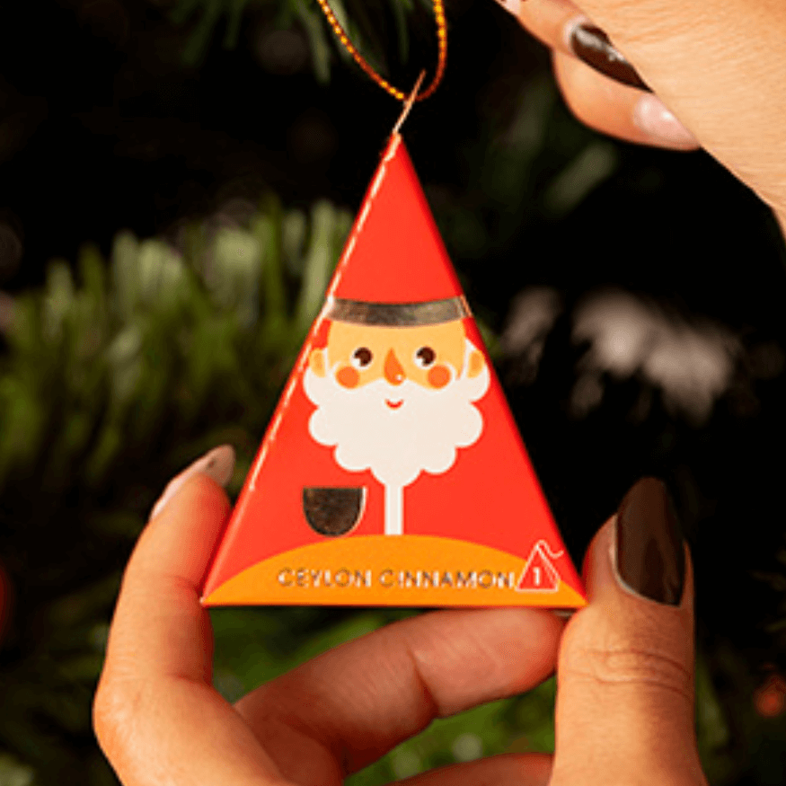 Sachet pyramide thé Noël Père Noël – English Tea Shop | Bio & festif | Alice Délice