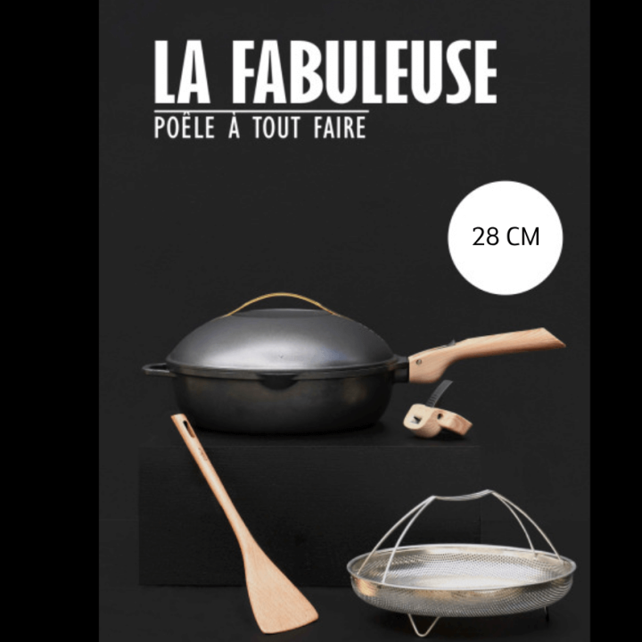 Poêle 8 en 1 La Fabuleuse 28 cm Météore – Cookut sans PFAS