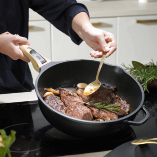 Poêle 8 en 1 La Fabuleuse 28 cm Météore – Cookut sans PFAS