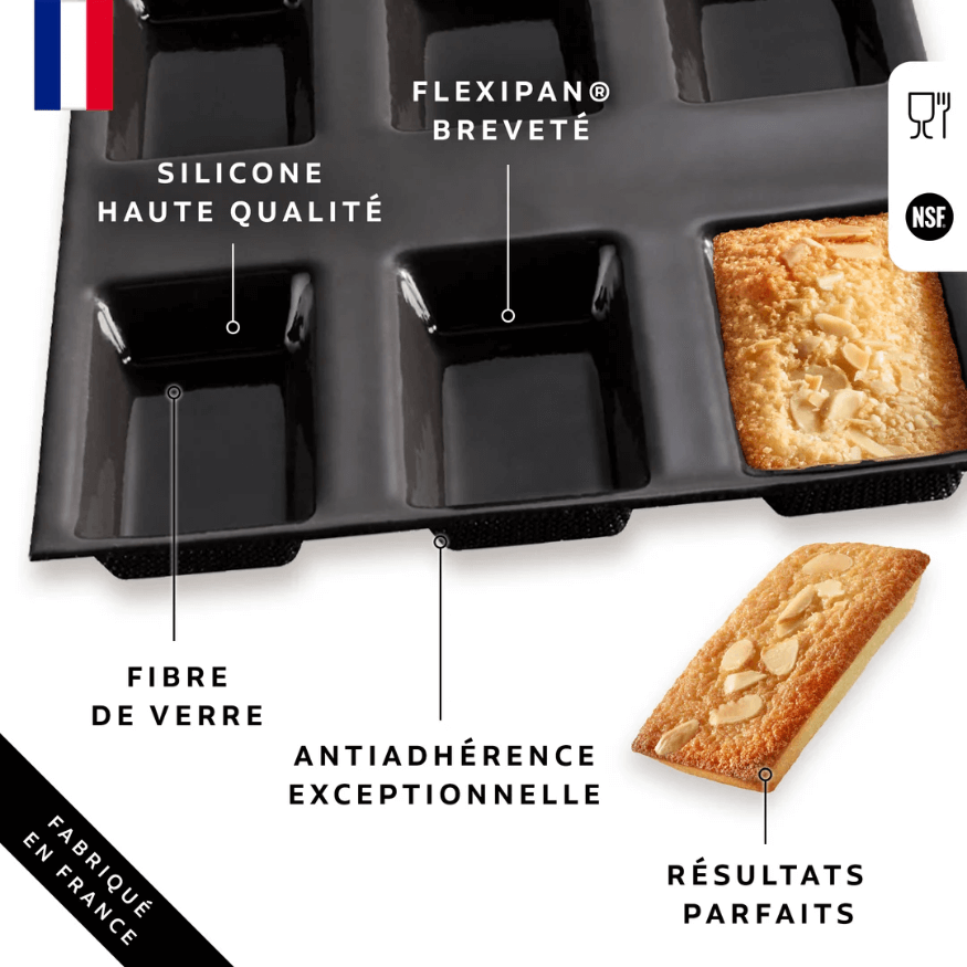 Moule 12 Financiers – Flexipan | Alice Délice