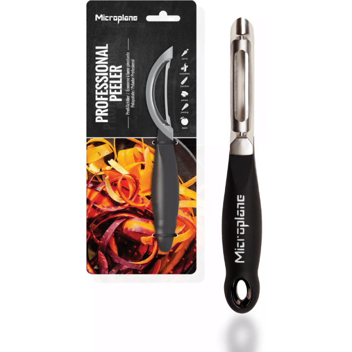 Éplucheur à Lame Pivotante Noir – Microplane | Alice Délice
