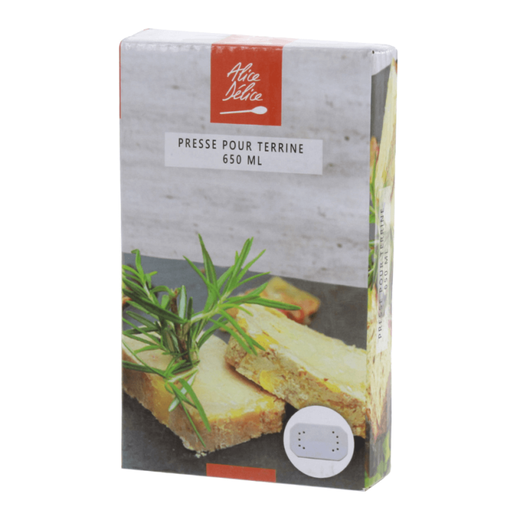 Presse pour terrine 650 g – Accessoire cuisine Alice Délice