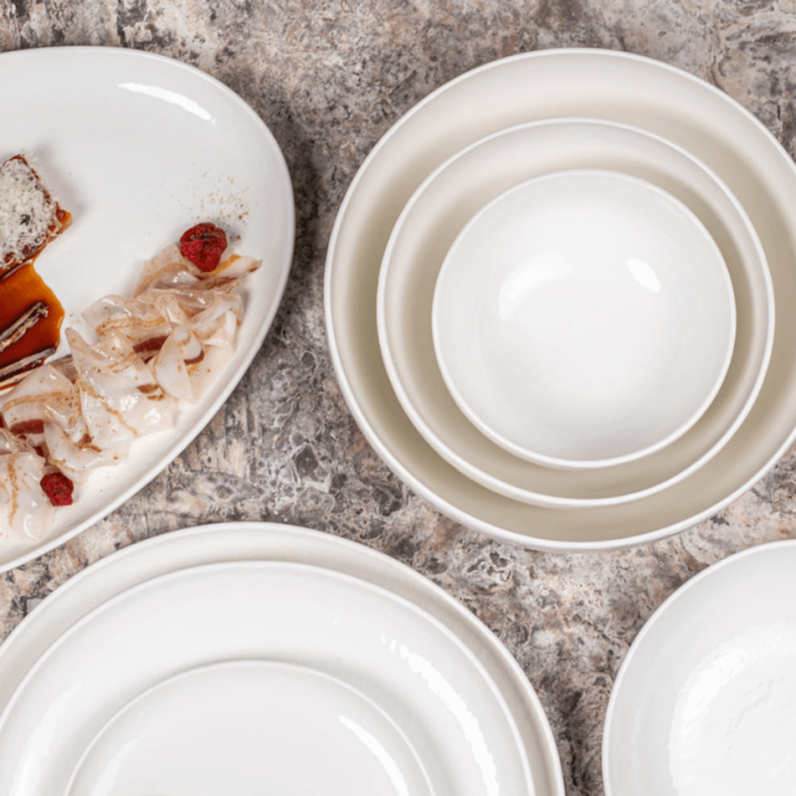 Assiette Plate 26,5 cm Ecume – Table Passion