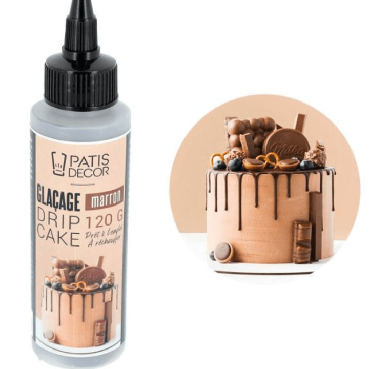 Glaçage Drip Cake Marron 120 g – Patisdécor
