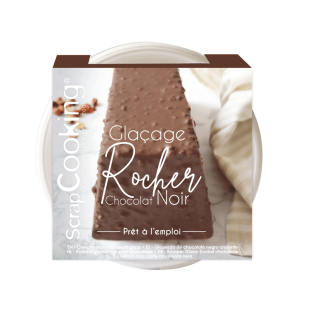 Glaçage Rocher Chocolat Noir 400 g Scrapcooking – Prêt à l’emploi