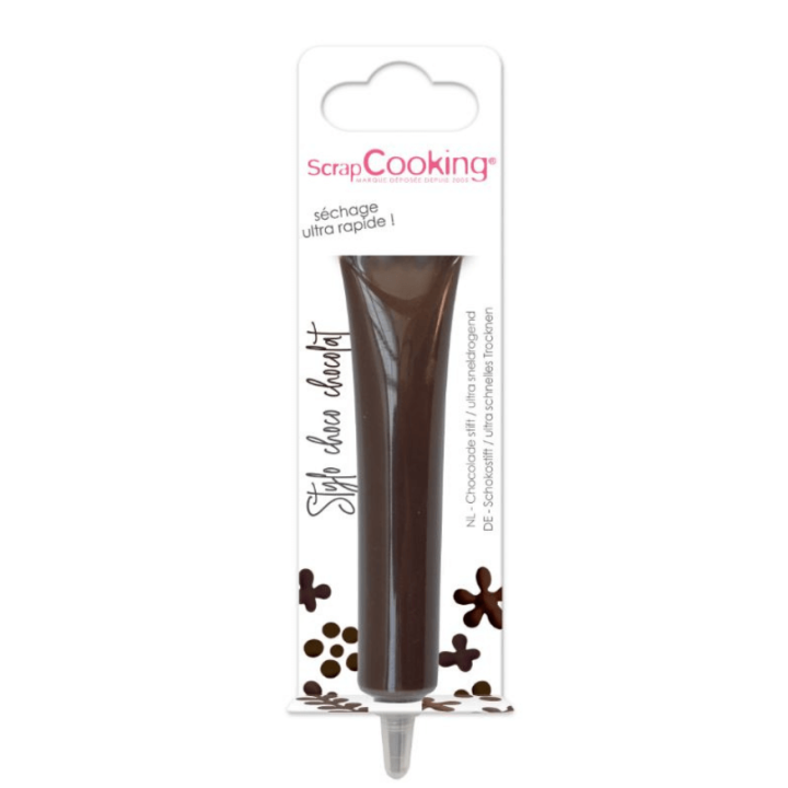 Stylo de Glaçage Chocolat Marron 25 g – Scrapcooking