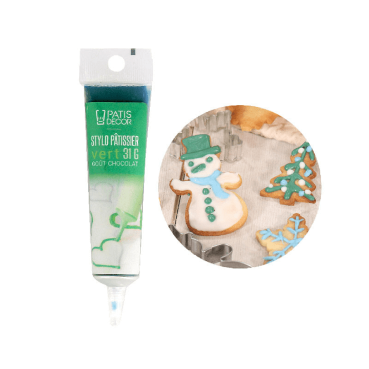 Stylo de Glaçage Chocolat Vert 31 g – Patisdecor
