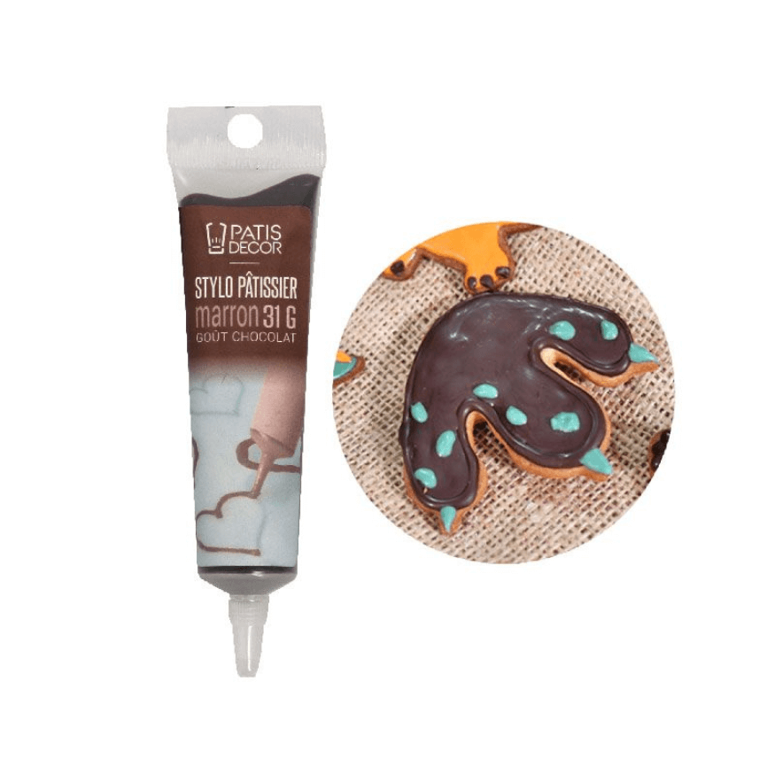 Stylo de Glaçage Chocolat Marron 31 g – Patisdecor