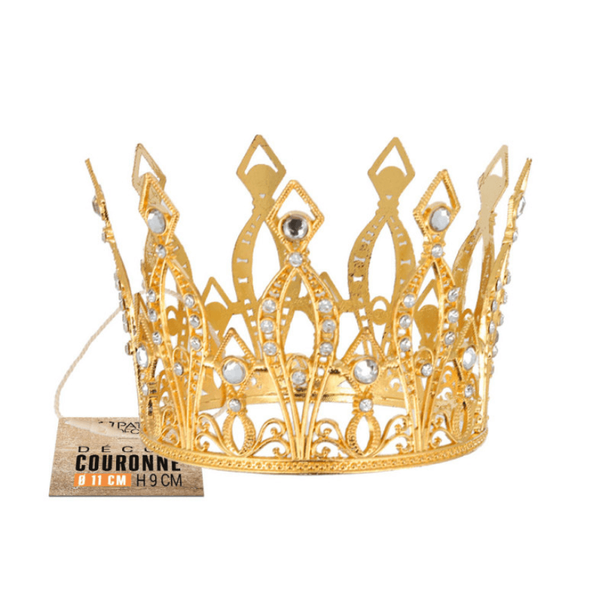 Décor à Poser Couronne Dorée 11 cm – Patisdecor