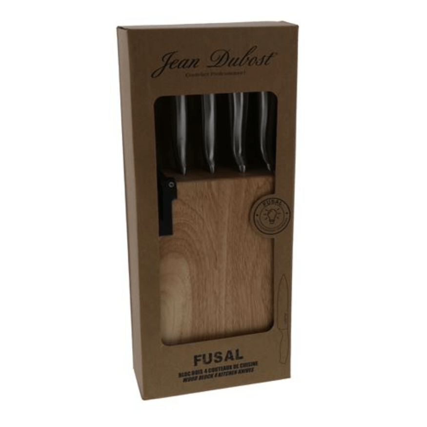 Bloc 4 couteaux avec affûteur Fusal – Jean Dubost