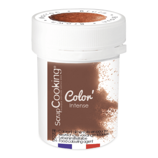 Colorant Marron en poudre 5g – Hydrosoluble Scrapcooking | Alice Délice