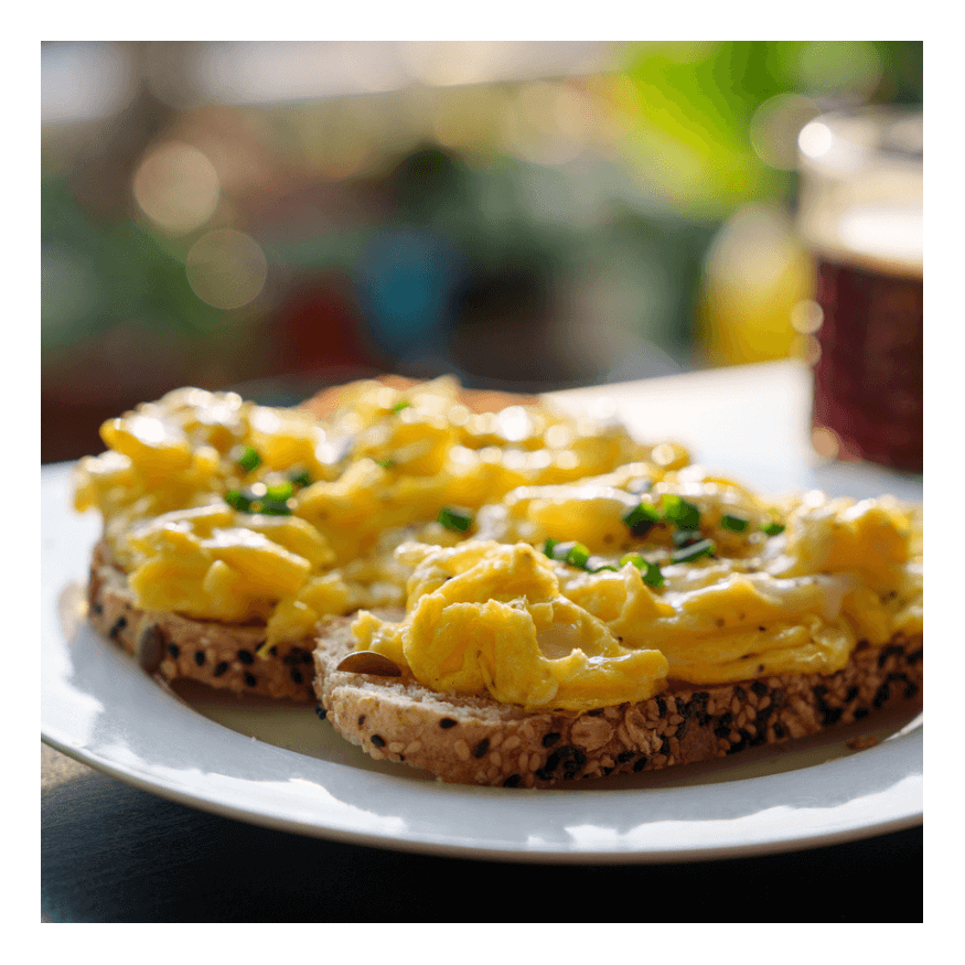 Œufs croustillants à la feta