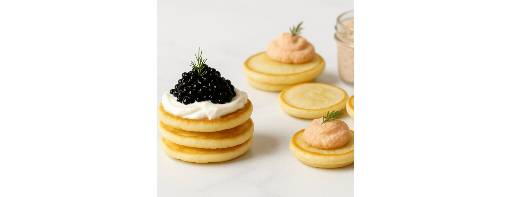 Blinis maison & crème citronnée