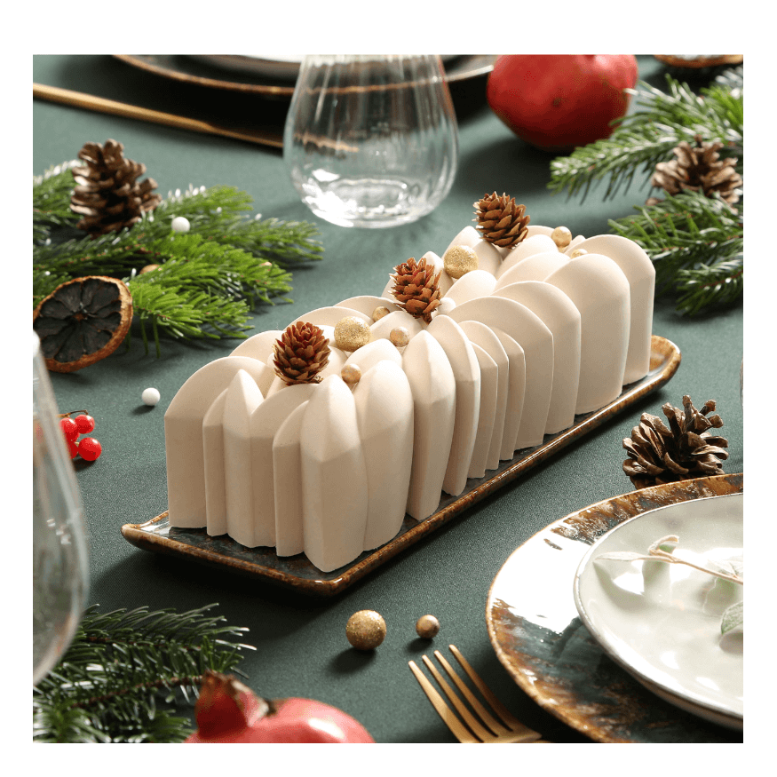Bûche de Noël chocolat pistache🍫💚