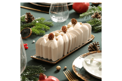 Bûche de Noël chocolat pistache🍫💚